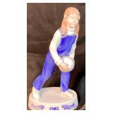 Bing and Grondahl of Denmanrk "Love Scorned" Figurine #1614 and Bing and Grondahl 1982 Annual Figurine "Girl With Ball"