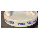 Bing and Grondahl of Denmanrk "Love Scorned" Figurine #1614 and Bing and Grondahl 1982 Annual Figurine "Girl With Ball"