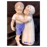 Bing and Grondahl of Denmanrk "Love Scorned" Figurine #1614 and Bing and Grondahl 1982 Annual Figurine "Girl With Ball"