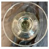 Extra Large Vintage Floral & Leaf Engraved Goblets 10.5" Tall