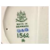 Bing and Grondal Collection - Mouse Dish #1562, 10" Cornflower Plate, Salad Plate, Saucer and Christmas Ornaments