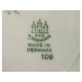 Bing and Grondal Collection - Mouse Dish #1562, 10" Cornflower Plate, Salad Plate, Saucer and Christmas Ornaments