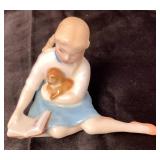 Royal Doulton Figurines "Bedtime" HN1978 and "My Pet" HN2238
