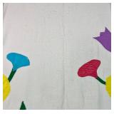 Vintage Handmade Flower Applique Quilt
