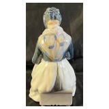 Royal Copenhagen Denmark Porcelain Sculpture "Amager Girl Knitting" #1317