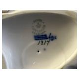 Royal Copenhagen Denmark Porcelain Sculpture "Amager Girl Knitting" #1317