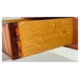 Two Drawer Claw Foot Drop Leaf Side Table