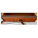 Two Drawer Claw Foot Drop Leaf Side Table