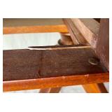 Two Drawer Claw Foot Drop Leaf Side Table