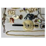 Collection of Costume Jewelry - necklaces, bracelets, pins, brooches