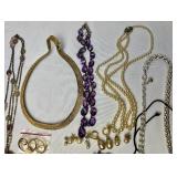 Collection of Costume Jewelry - necklaces, bracelets, pins, brooches