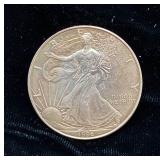 1996 Toned Walking Liberty Silver Dollar .999 Silver