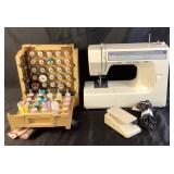 Kenmore 10 Sewing Machine with Foot Pedal and Accessories