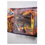 Ghost Rider Action Figure with Flame Glow and Custom Comic Book