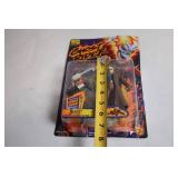 Ghost Rider Action Figure with Flame Glow and Custom Comic Book