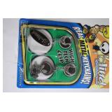 Set of 4 Tech Deck Real Metal Keychains with High Tech Clips