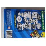 Set of 4 Tech Deck Real Metal Keychains with High Tech Clips