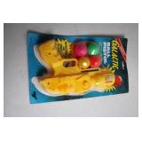 Vintage Galactic Ball Pistol Toy with Soft Foam Balls