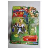Earthworm Jim Battle Damage Action Figure - Daring Defender of Earth