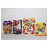 Collection of 4 Nostalgic Toy Keychains and Gadgets