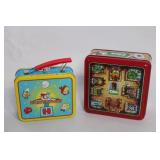 Set of 2 Decorative Tin Lunch Boxes - Clue and Harveytoons Themes