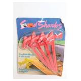 Set of 4 Sand Shark Beach Towel Stakes