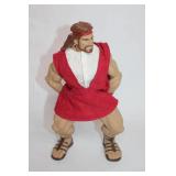 Vintage Action Figure with Red Tunic