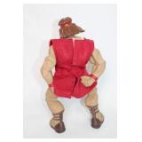 Vintage Action Figure with Red Tunic