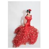 Flamenco Dancer Doll in Red Polka Dot Dress