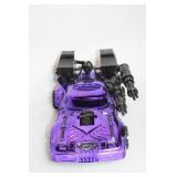 Purple Metallic Toy Car with Dual Exhaust and Rocket Launchers
