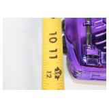 Purple Metallic Toy Car with Dual Exhaust and Rocket Launchers