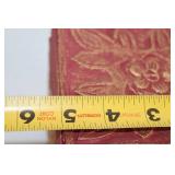 Antique Red and Gold Embossed Jewelry Box