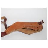 Vintage Leather Shoulder Holster with Adjustable Straps