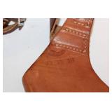 Vintage Leather Shoulder Holster with Adjustable Straps