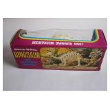 Vintage Wind-Up Walking Dinosaur Skeleton Toy in Original Box
