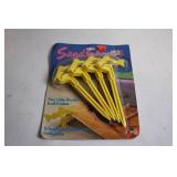 Pack of 4 Sand Shark Beach Towel Anchors