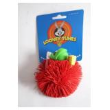 Looney Tunes Red Puffer Ball Toy with Bugsy Character