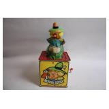 Vintage Mother Goose Jack-in-the-Box Musical Toy