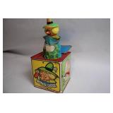 Vintage Mother Goose Jack-in-the-Box Musical Toy