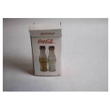 Coca-Cola Glass Salt and Pepper Shakers in Original Packaging