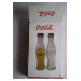 Coca-Cola Glass Salt and Pepper Shakers in Original Packaging