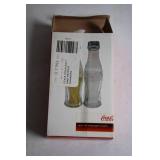 Coca-Cola Glass Salt and Pepper Shakers in Original Packaging