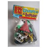 Vintage Big Bag Cowboys & Indians Set with 57 Pieces