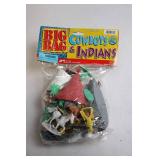 Vintage Big Bag Cowboys & Indians Set with 57 Pieces