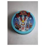 Vintage Captain Planet Metal Tin Box with Heroic Design