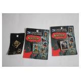 Lot of USPS Classic Monsters 37Â¢ Stamps and Batman Pin