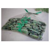 Set of 5 Paisley Fabric Padded Hangers with Metal Hooks