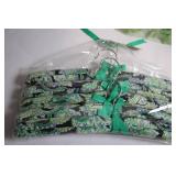 Set of 5 Paisley Fabric Padded Hangers with Metal Hooks