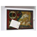 Seriglass Stained Glass Wall Art with Angel Design