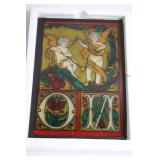 Seriglass Stained Glass Wall Art with Angel Design